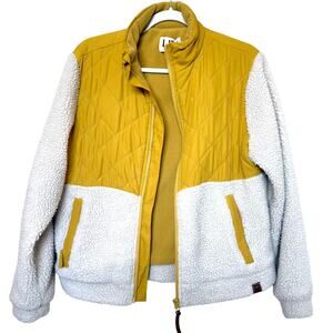 LIV Outdoor Fleece Zip Up Color Block Transitional Jacket Size Small May 2023